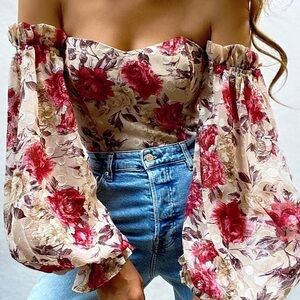 Floral Off the Shoulder BodySuit